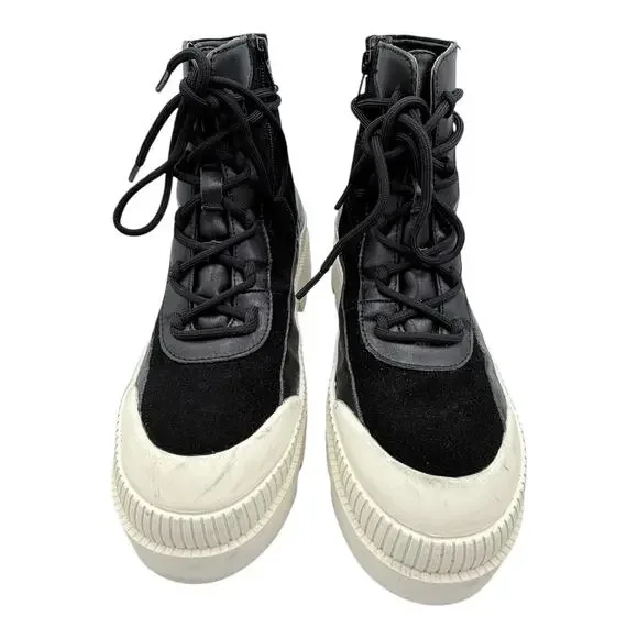 Giani Bini The Change Size 9 Wanderlust Leather/Suede Lug Boots. - Picture 6 of 8